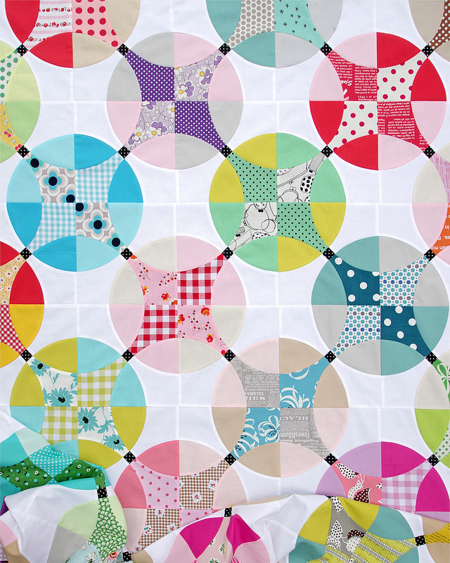 Flowering Snowball Quilt Work in Progress Red Pepper Quilts